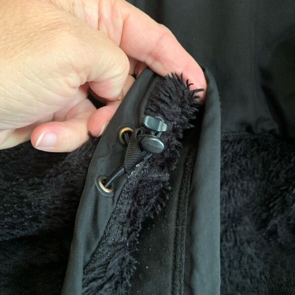 The North Face "Polartec" Full Zip Black Jacket with White Logo - Size XL - Picture 10 of 14